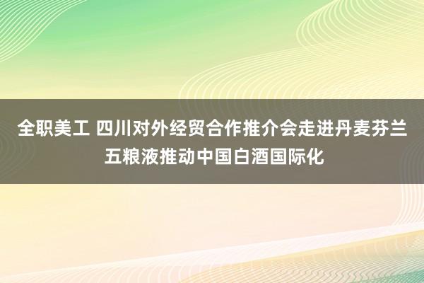 全职美工 四川对外经贸合作推介会走进丹麦芬兰 五粮液推动中国白酒国际化